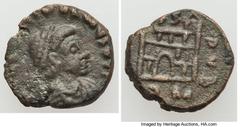 Ancients Ancient Lots ANCIENT LOTS. Roman Imperial. Valentinian III (AD 425-455). Lot of two (2) AE nummi. VF. Includes: (2) Valentinian III (AD 425-455), AE4, campgate reverse. Lot includes two (2) c