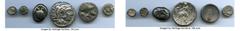 Ancients Ancient Lots ANCIENT LOTS. Greek. Mixed. Ca. 6th-4th centuries BC. Lot of six (6) AR issues. Fine-XF. Includes: Lucania-Metapontum, ca. 350-330 BC, AR stater or didrachm // Macedonian Kingdom