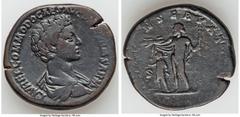Ancients Roman Imperial Commodus (AD 177-192). AE sestertius (32mm, 24.28 gm, 6h). Fine. Rome. L AVREL COMMODO CAES AVG FIL GERM SARM, bare headed, draped bust of Commodus right, seen from behind / IO