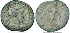 Ancients Roman Provincial LYDIA. Aninetus. Commodus (AD 177-192). AE (23mm, 7.08 gm, 7h). NGC VF S. AY KAI-KOMMOΔOC, laureate, draped and cuirassed bust of Commodus right, seen from behind / A-NINH-CI