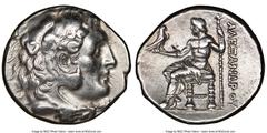 Ancients Greek MACEDONIAN KINGDOM. Alexander III the Great (336-323 BC). AR tetradrachm (27mm, 16.98 gm, 12h). NGC XF 4/5 - 4/5. Posthumous issue of uncertain mint in Greece or Macedon, ca. 310-275 BC