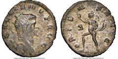 Ancients Roman Imperial Gallienus, sole reign (AD 253-268). BI antoninianus (21mm, 2.82 gm, 6h). NGC XF, Silvering. Rome, 7th officina, AD 264-268. GALLIENVS AVG, radiate head of Gallienus right / ORI
