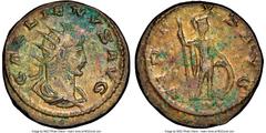 Ancients Roman Imperial Gallienus, sole reign (AD 253-268). BI antoninianus (20mm, 4.29 gm, 10h). NGC XF. Asia (RIC), Antioch (Göbl), AD 267. GALLIENVS AVG, radiate, draped and cuirassed bust of Galli