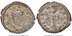 Ancients Roman Imperial Gallienus, sole reign (AD 253-268). BI antoninianus (23mm, 3.20 gm, 5h). NGC Choice VF. Rome, 3rd officina, AD 263-264. GALLIENVS AVG, radiate, cuirassed bust of Gallienus righ
