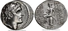 Ancients Greek SELEUCID KINGDOM. Alexander I Balas (152/1-145 BC). AR drachm (18mm, 4.11 gm, 12h). NGC AU 5/5 - 3/5. Antioch on the Orontes, undated with primary and secondary controls of Seleucid Era