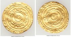 Islamic Dynasties Fatimid. al-Aziz (AH 365-386 / AD 975-996) gold Dinar AH 370 (AD 980/981) VF, Misr mint, A-703, SICA VI-377. 21.2mm. 3.94gm. HID05401242017© 2020 Heritage Auctions | All Rights Reser