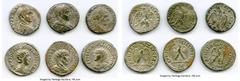 Ancients Ancient Lots ANCIENT LOTS. Roman Provincial. AD 3rd century. Lot of six (6) BI tetradrachms. XF-Choice XF, Silvering. Includes: BI tetradrachm (6), various rulers. Total six (6) coins in lot.