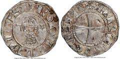 Crusader States Principality of Antioch. Bohemond III 4-Piece Lot of Certified "Helmet" Deniers ND (1163-1201) NGC, 1) Denier - AU55, 0.95gm 2) Denier - XF40, 0.90gm 3) Denier - XF Details (Environmen