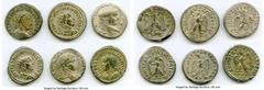 Ancients Ancient Lots ANCIENT LOTS. Roman Provincial. AD 3rd century. Lot of six (6) BI tetradrachms. XF-Choice XF, Silvering. Includes: BI tetradrachm (6), various rulers. Total six (6) coins in lot.
