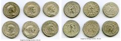 Ancients Ancient Lots ANCIENT LOTS. Roman Provincial. AD 3rd century. Lot of six (6) BI tetradrachms. XF-Choice AU, Silvering. Includes: BI tetradrachm (6), various rulers. Total six (6) coins in lot.