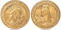 Commemorative Gold 1915-S $50 Panama-Pacific 50 Dollar Round MS65 NGC. Ron Guth writes of the Panama-Pacific round fifty dollar gold piece that it "ranks as one of the great numismatic rarities" of th