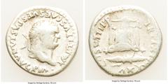 Ancients Roman Imperial Titus, as Augustus (AD 79-81). AR denarius (18mm, 3.35 gm, 6h). VG. Rome, AD 81. IMP TITVS CAES VESPASIAN AVG P M, laureate head of Titus right / TR P IX IMP XV COS VIII P P, w
