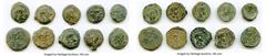 Ancients Ancient Lots ANCIENT LOTS. Greek. Ptolemaic Egypt. 2nd-1st centuries BC. Lot of ten (10) AE chalkons and dichalkons (13-19mm). Fine. Includes: Ten fractional AEs of various rulers and types. 