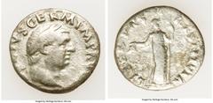 Ancients Roman Imperial Vitellius (AD 69). AR denarius (17mm, 2.98 gm, 7h). Fine. Rome. A VITELLIVS GERM IMP AVG TR P, laureate head of Vitellius right / LIBERTAS-RESTITVTA, Libertas standing facing, 