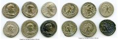 Ancients Ancient Lots ANCIENT LOTS. Roman Provincial. AD 3rd century. Lot of six (6) BI tetradrachms. XF-Choice AU, Silvering. Includes: BI tetradrachm (6), various rulers. Total six (6) coins in lot.