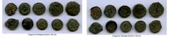 Ancients Ancient Lots ANCIENT LOTS. Greek. Ptolemaic Egypt. 2nd-1st centuries BC. Lot of ten (10) AE chalkons and dichalkons (13-20mm). Fine. Includes: Ten fractional AEs of various rulers and types. 