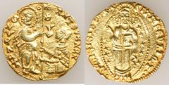 Italy Chios. Anonymous gold Imitative Ducat ND (1382-1400) AU (Lightly Cleaned), Fr-2c. 20mm. 3.16gm. Imitating a gold Venetian ducat of Antonio Venier. HID05401242017© 2020 Heritage Auctions | All Ri