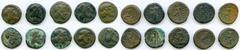 Ancients Ancient Lots ANCIENT LOTS. Greek. Characene Kingdom. Ca. 1st century BC. Lot of ten (10) BI tetradrachms. Good, countermarks. Includes: Various kings, Heracles reverse. Ten (10) coins in lot.