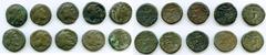 Ancients Ancient Lots ANCIENT LOTS. Greek. Characene Kingdom. Attambelus IV (ca. 53/4-63/4 AD). Lot of ten (10) BI tetradrachms. Good, countermarks. Includes: Various kings, Heracles reverse. Ten (10)