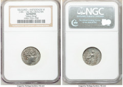 Ancients Greek SELEUCID KINGDOM. Antiochus VI Dionysus (144-142 BC). AR drachm (19mm, 1h). NGC (Genuine, ungraded) AU. Antioch on the Orontes, dated Seleucid Era 170 (143/2 BC). Diademed, radiate head