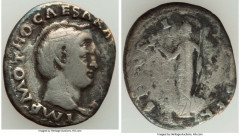 Ancients Roman Imperial Otho (January-April AD 69). AR denarius (19mm, 2.88 gm, 6h). NGC (photo-certificate) VG 2/5 - 1/5, scratches, die shift. Rome. IMP M OTHO CAESAR AVG TR P, bare, bewigged head o