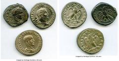 Ancients Ancient Lots ANCIENT LOTS. Roman Provincial. AD 3rd century. Lot of three (3) BI tetradrachms. XF-Choice XF, Silvering. Includes: BI tetradrachm (3), various rulers. Total three (3) coins in 
