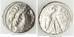 Ancients Greek SELEUCID KINGDOM. Antiochus VII Euergetes-Sidetes (138-129 BC). AR tetradrachm (27mm, 13.69 gm, 12h). VF. Tyre, dated Seleucid Era 182 (131/0 BC). Diademed, draped bust of Antiochus VII