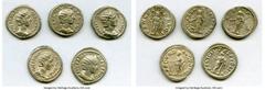 Ancients Ancient Lots ANCIENT LOTS. Roman Imperial. Julia Mamaea (AD 222-235). Lot of five (5) AR denarii. VF-XF. Includes: Various types of Julia Mamaea denarii. Total five (5) coins in lot. SOLD AS 