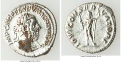 Ancients Roman Imperial Macrinus (AD 217-218). AR denarius (20mm, 2.52 gm, 5h). XF. Rome, AD 217-218. IMP C M OPEL SEV MACRINVS AVG, laureate, cuirassed bust of Macrinus right, seen from front, with y