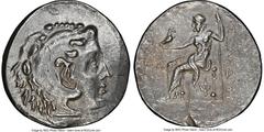 Ancients Greek LYCIA. Phaselis. Ca. 218-185 BC. AR tetradrachm (32mm, 16.82 gm, 12h). NGC AU 5/5 - 2/5, brushed. Late posthumous issue in the name and types of Alexander III the great of Macedon, date