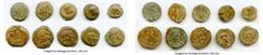 Ancients Ancient Lots ANCIENT LOTS. Greek. Ptolemaic Egypt. Ca. 2nd-1st centuries BC. Lot of ten (10) AE dichalkons. Fine. Includes: Ten fractional AEs of various rulers and types. Total ten (10) coin