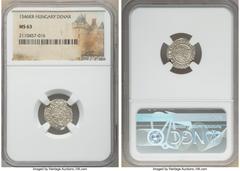 Hungary Ferdinand I 10-Piece Lot of Certified Assorted Denars NGC, 1) Denar 1546-KB - MS63 2) Denar 1548-KB - MS63 3) Denar 1549-KB - MS62 4) Denar 1550-KB - MS62 5) Denar 1550-KB - AU55 6) Denar 1552