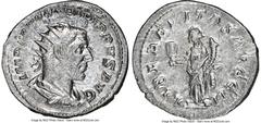 Ancients Roman Imperial Philip I (AD 244-249). AR antoninianus (23mm, 3.98 gm, 12h). NGC AU 4/5 - 4/5. Rome, AD 244-247. IMP M IVL PHILIPPVS AVG, radiate, draped, cuirassed bust of Philip I right, see