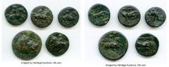 Ancients Ancient Lots ANCIENT LOTS. Greek. Thessaly. Crannon. Ca. 4th century BC. Lot of five (5) AE issues. Choice Fine-VF. Includes: Five fractional AEs of denominations and types. Total five (5) co