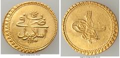 Islamic Dynasties Ottoman Empire Ottoman Empire. Ahmed III gold Findik AH 1115 (1703/1704) AU, Islambul mint, KM173. 19.2mm. 3.47gm. HID05401242017 © 2020 Heritage Auctions | All Rights Reserved.