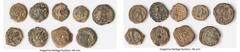Ancients Ancient Lots ANCIENT LOTS. Greek. Ptolemaic Egypt. 2nd-1st centuries BC. Lot of nine (9) AE dichalkons. Fine. Includes: Nine fractional AEs of various rulers and types. Total nine (9) coins. 