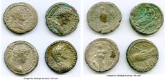 Ancients Ancient Lots ANCIENT LOTS. Roman Provincial. Egypt. Hadrian (AD 117-138). Lot of four (4) BI tetradrachms. Fine-VF. Includes: Various reverse types. Total four (4) coins in lot. SOLD AS IS, N