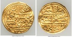 Islamic Dynasties Ottoman Empire Ottoman Empire. Suleyman I (AH 926-974 / AD 1520-1521) gold Sultani AH 926 (AD 1520/1521) XF, Sidrekipsi mint (in Greece), A-1317. 19.3mm. 3.51gm. HID05401242017 © 202