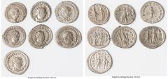 Ancients Ancient Lots ANCIENT LOTS. Roman Imperial. Valerian I (AD 253-260) and Valerian II (AD 256-258). Lot of seven (7) AR antoniniani. VF-Choice VF. Includes: Various types of Valerian I and Valer