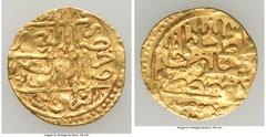 Islamic Dynasties Ottoman Empire Ottoman Empire. Suleyman I (AH 926-974 / AD 1520-1566) gold Sultani AH 926 (AD 1520/1521) VF, Mint off flan (Misr ?), A-1317. 19.5mm. 3.50gm. HID05401242017 © 2020 Her