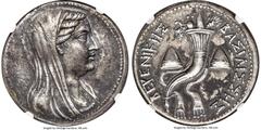 Ancients Greek PTOLEMAIC EGYPT. Berenice II (246-221 BC). AR pentekaidekadrachm (42mm, 51.81 gm, 12h). NGC XF 5/5 - 2/5. Ptolemaic standard. Alexandria, under Ptolemy III Euergetes, 245 BC. Diademed, 