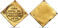 Netherlands Middelburg. City gold Siege Klippe Kroon 1573-Dated MS64 NGC, Fr-164-1 (this coin), Van Loon-I-169 (now van Loon-I-140 in Saunders & Vanhoudt's translation; this coin illustrated as 1573•1