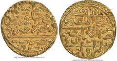 Islamic Dynasties Ottoman Empire Ottoman Empire. Suleyman I (AH 926-974 / AD 1520-1566) gold Sultani AH 926 (AD 1520/1521) AU58 NGC, Misr mint (in Egypt), A-1317. HID05401242017 © 2022 Heritage Auctio
