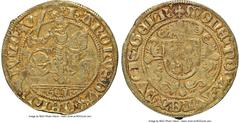 Netherlands Gelderland. Karel van Egmond gold Rijder Goudgulden (Florin d'Or au Cavalier) ND (1492-1538) XF45 NGC, Fr-68. 3.25gm. Mildly handled surfaces, presenting well-defined motifs and antique-go