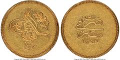 Islamic Dynasties Ottoman Empire Ottoman Empire. Abdul Mejid gold 100 Qirsh AH 1255 Year 5 (1843/1844) MS60 NGC, Misr mint (in Egypt), KM235.1. AGW 0.2404 oz. HID05401242017 © 2022 Heritage Auctions |