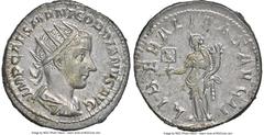 Ancients Roman Imperial Gordian III (AD 238-244). AR antoninianus (22mm, 4.43 gm, 6h). NGC MS 4/5 - 4/5. Rome, AD 240. IMP CAES M ANT GORDIANVS AVG, laureate, draped and cuirassed bust of Gordian III 