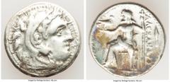Ancients Ancient Lots ANCIENT LOTS. Greek. Macedonian Kingdom. Ca. 4th-3rd centuries. Lot of two (2) AR tetradrachms. Choice Fine-VF. Includes: Two Macedonian tetradrachms, different rulers and mints.