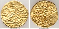 Islamic Dynasties Ottoman Empire Ottoman Empire. Murad III (AH 982-1003 / AD 1574-1595) gold Sultani AH 982 (AD 1574/1575) VF, Halab mint (in Syria), A-1332.2. 19.8mm. 3.44gm. HID05401242017 © 2022 He