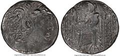 Ancients Greek SELEUCID KINGDOM. Philip I Philadelphus (ca. 95/4-76/5 BC). Aulus Gabinius, as Proconsul (57-55 BC). AR tetradrachm (25mm, 14.24 gm, 12h). NGC Choice VF 3/5 - 2/5. Posthumous issue of A