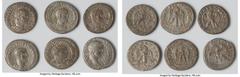 Ancients Ancient Lots ANCIENT LOTS. Roman Provincial. AD 3rd century. Lot of six (6) BI tetradrachms. Choice Fine-XF, Silvering. Includes: Six BI tetradrachms, with various rulers and types. Total of 